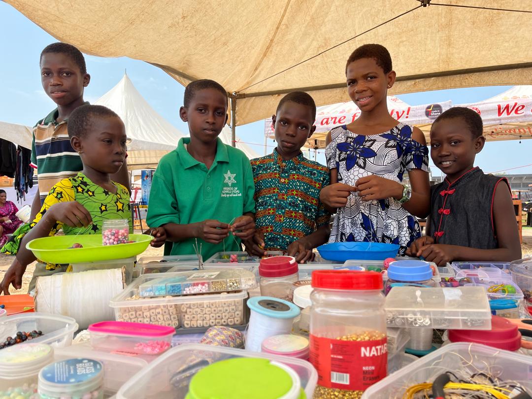 Children learning together in a community setting